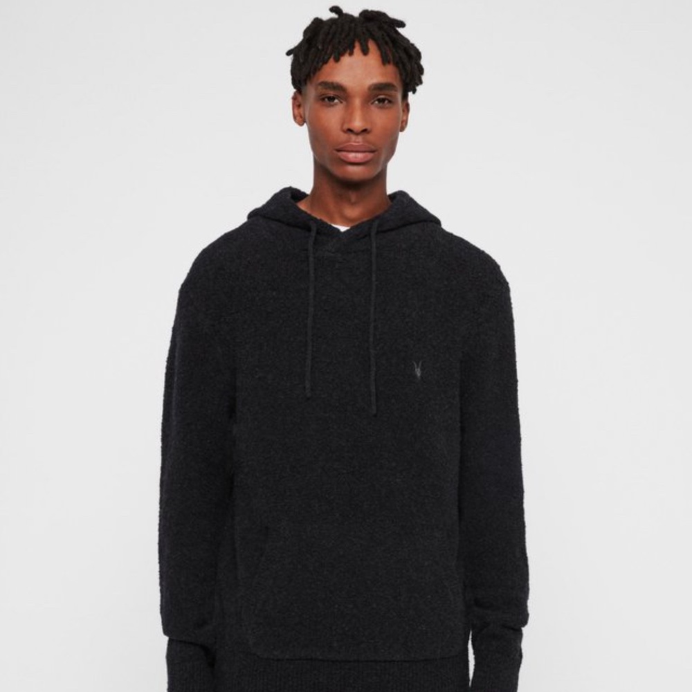 AllSaints Tolnar Boucle Yarn Hoodie